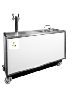 Buffet 1m70 2kranen met spoelbak (tap)