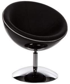 Lounge egg zwart/zwart